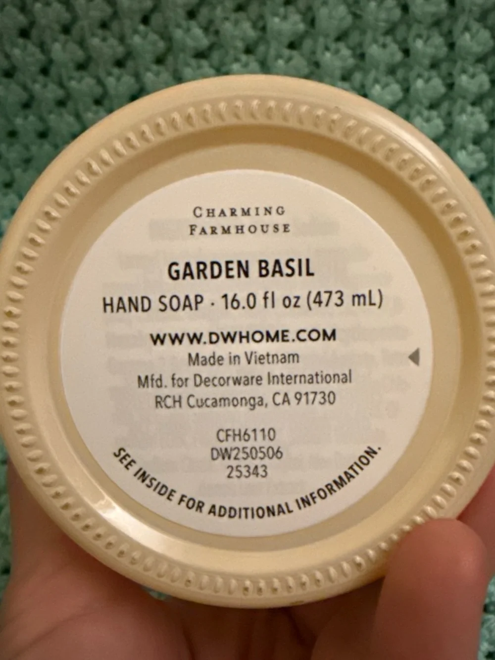 DW Home Garden Basil Hand Soap — Pink